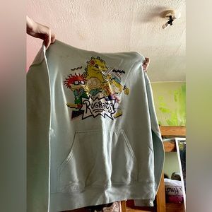 light blue rugrats large hoodie in great condition only flaw is there no strings